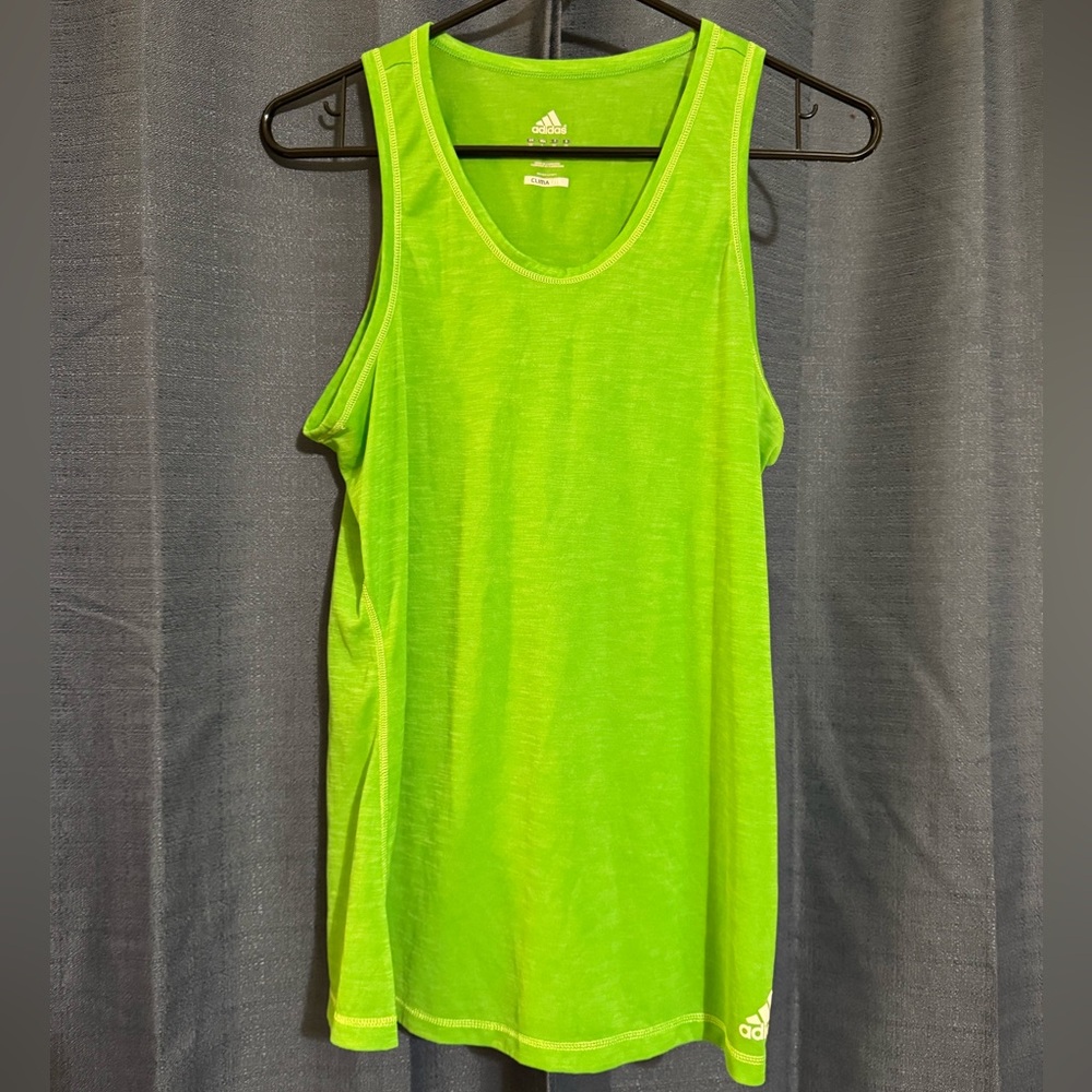 Adidas Vibrant Green Climalite Tee